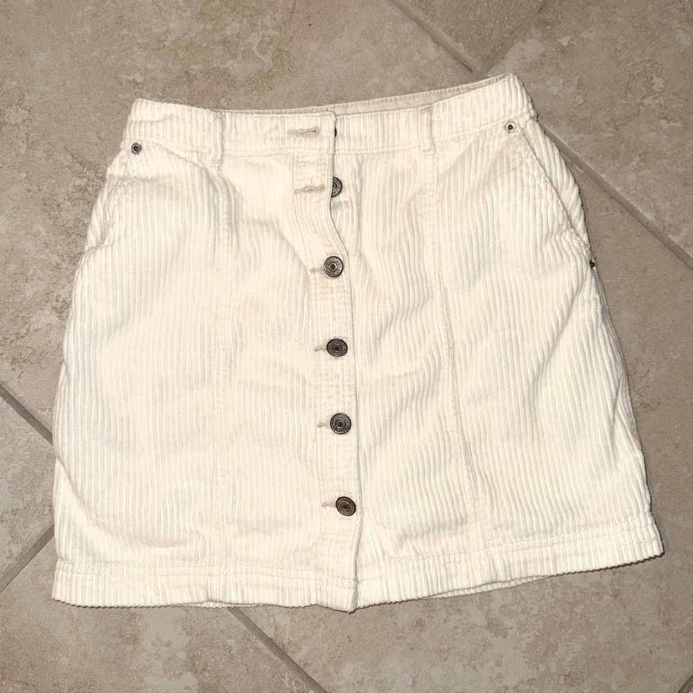 Button up corduroy mini skirt | Abercrombie